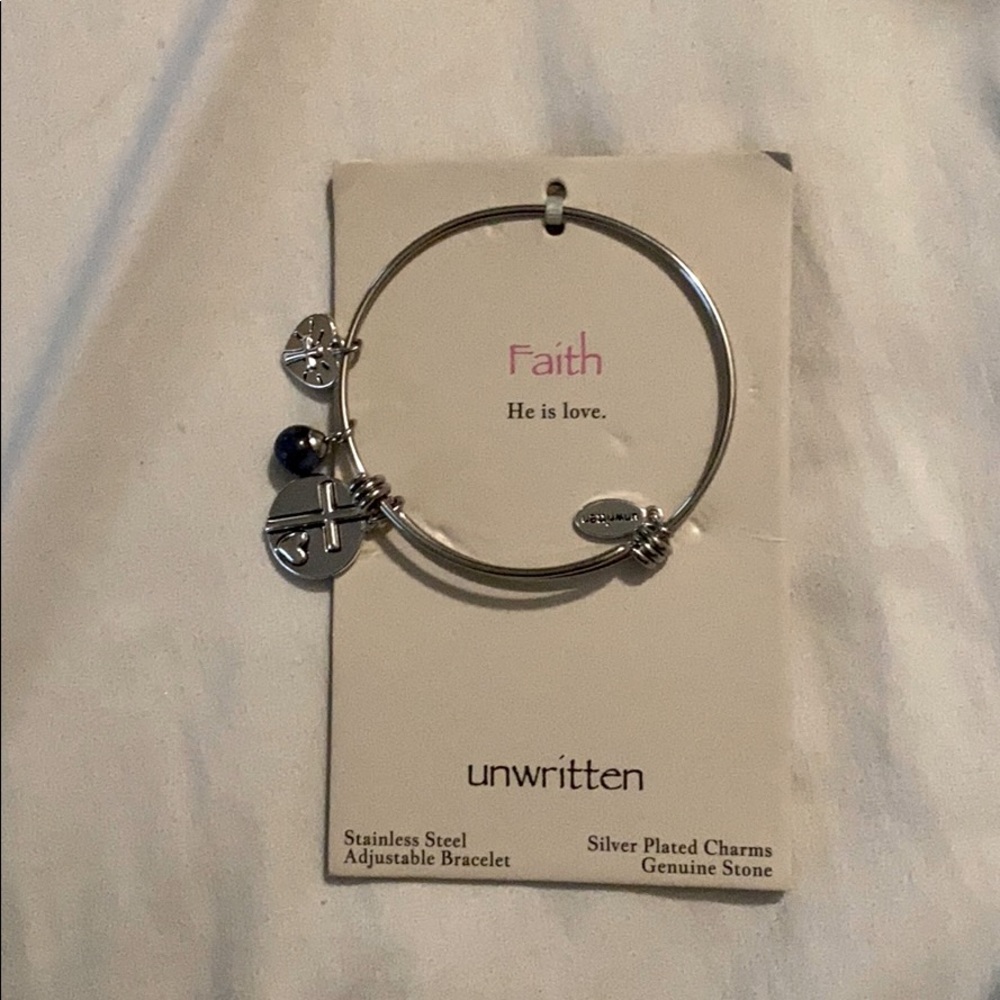 Faith bangle bracelet